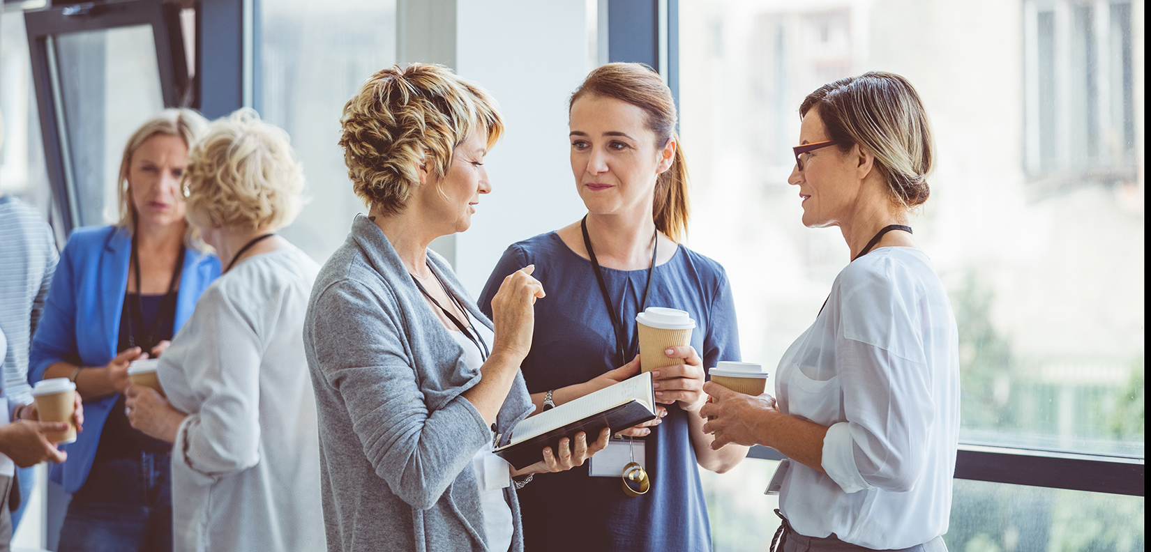 Business Women Talking